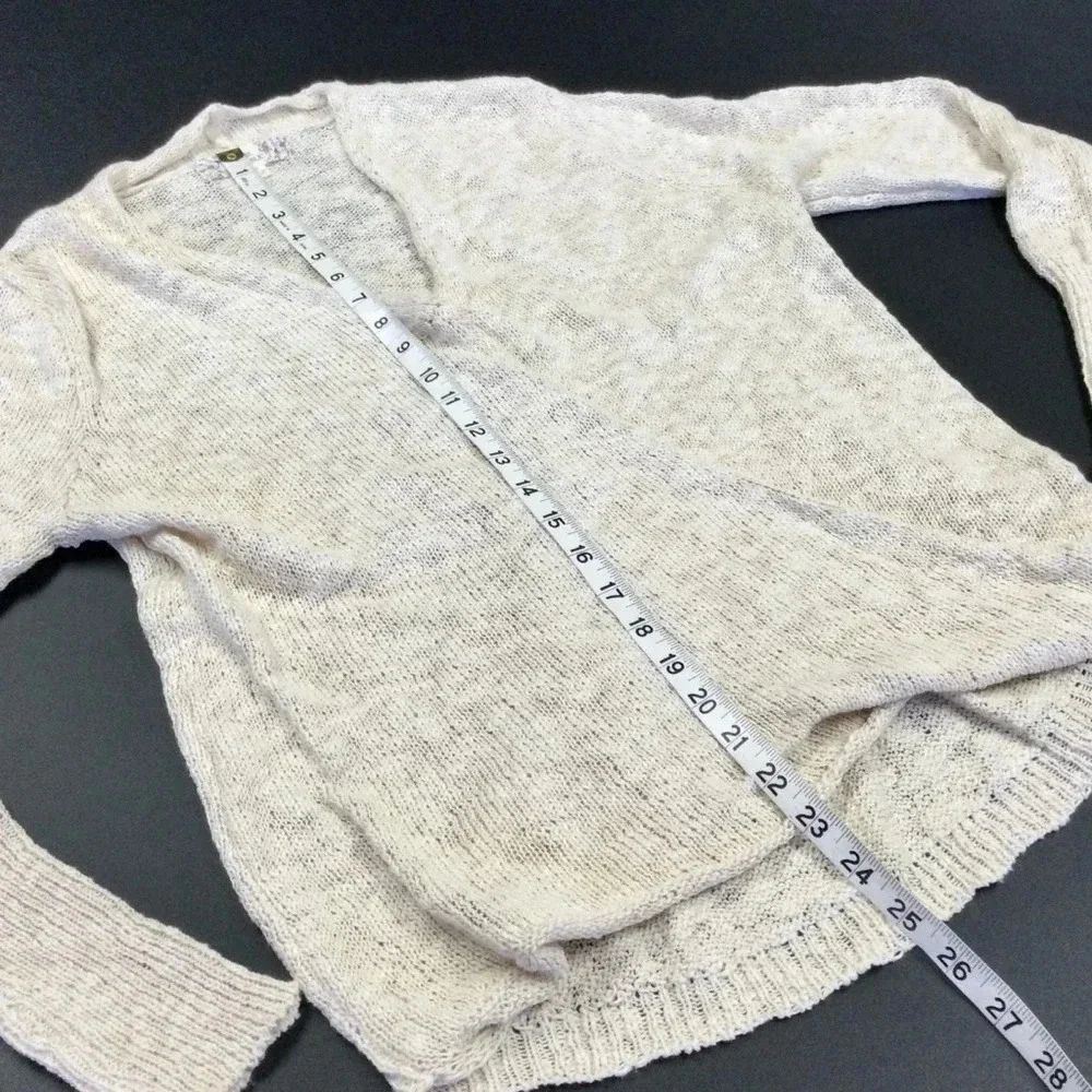 Women's Pink‎ Republic long sleeve faux wrap Sweater L Beige